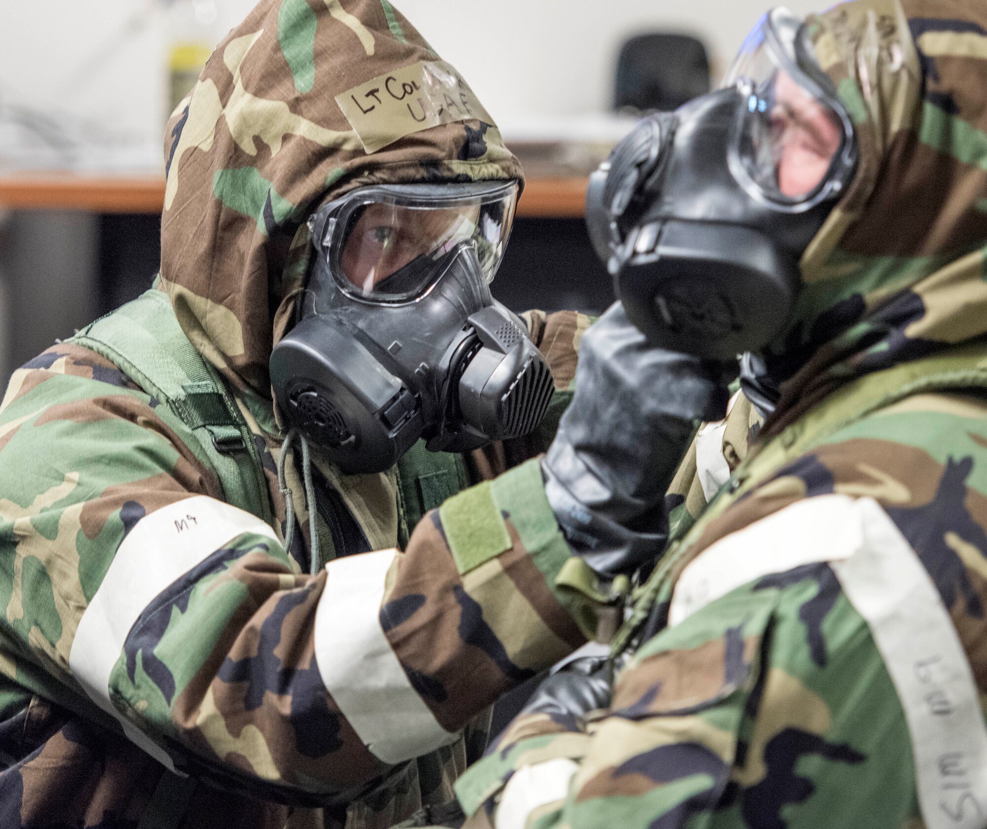 Alaska Air Guardsmen with the 176th Wing conduct par sweeps during the Polar Force exercise on Joint Base Elmendorf-Richardson.