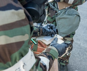 Alaska Air Guardsmen with the 176th Wing conduct par sweeps during the Polar Force exercise on Joint Base Elmendorf-Richardson.