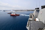 USS Ross (DDG 71)departs Rhodes, Greece.