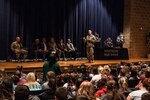 Maj. Gen. James Hoyer, the Adjutant General of the West Virginia National Guard, speaks to the student body of Westside High School in Wyoming County, W.Va. April 3, 2019. Hoyer announced a new initiative from the West Virginia National Guard to implement a Future Leaders Program in the school, which are being planned to be introduced in Wyoming, Putnam, Logan and Mineral Counties in the fall. (U.S. Army National Guard photo by Bo Wriston)