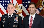 Gen. Mark A. Milley, Army Chief of Staff, and Mark T. Esper, Secretary of the Army