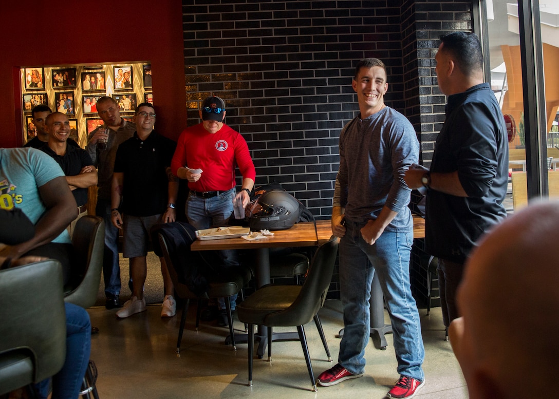 Marines with U.S. Marine Corps Forces, South welcome new members and say goodbye to old ones, Jan. 11, 2019.