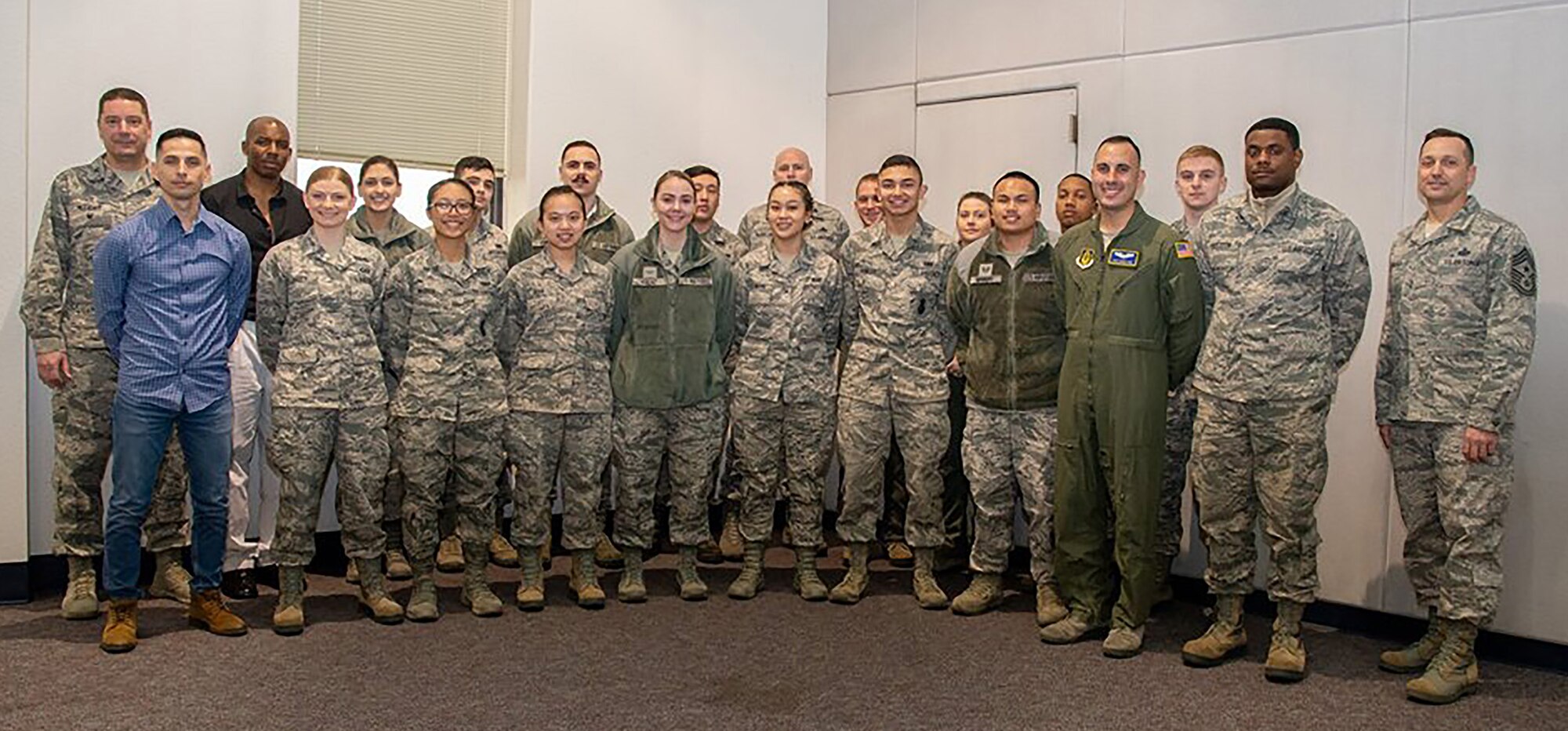 March 8, 2019 Newcomers welcomed to the 349th Air Mobility Wing. (U.S. Air Force photo Staff Sgt. Daniel Phelps)