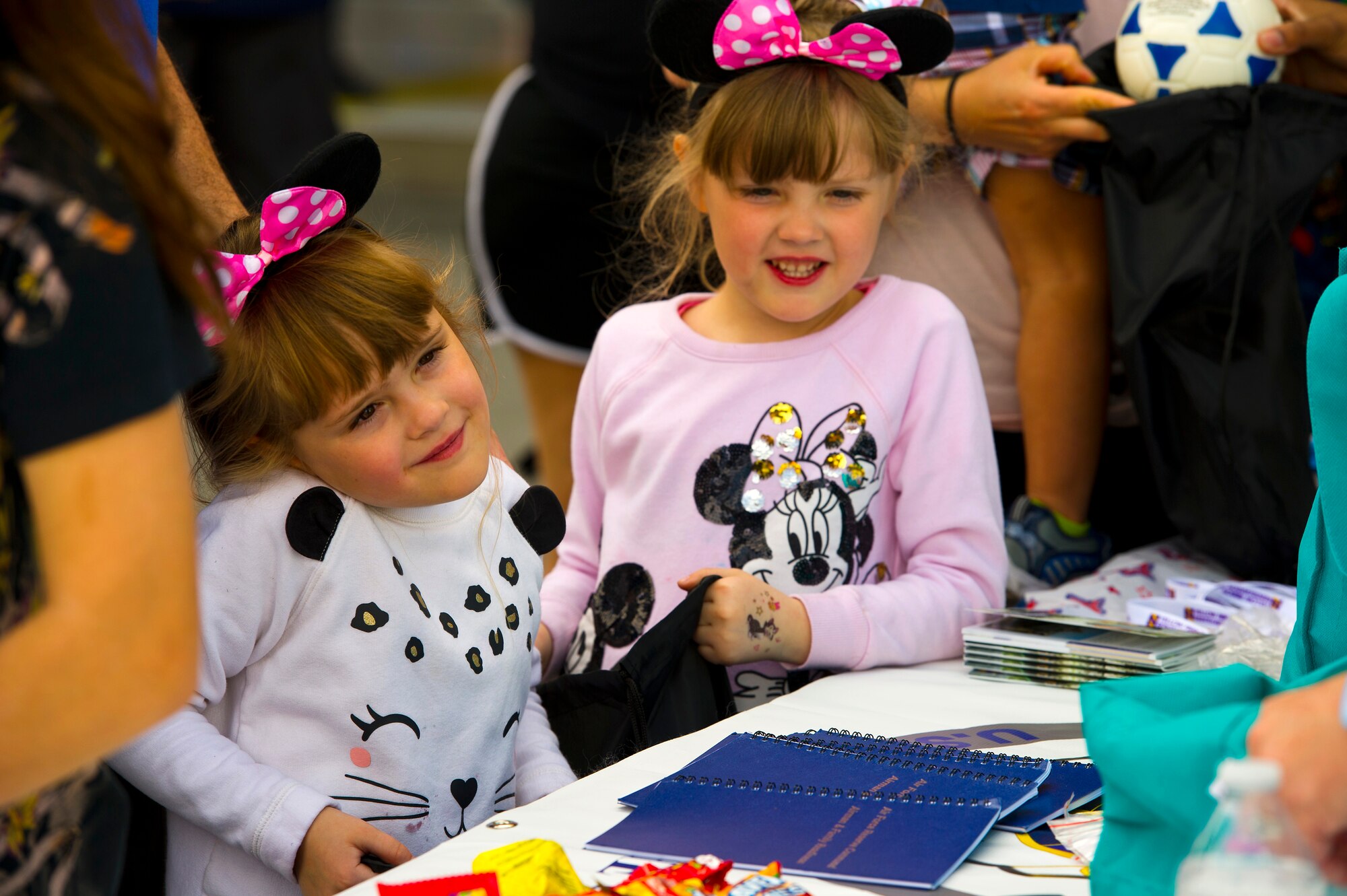 Operation HERO allowed nearly 100 children of 926th Wing reservists to participate in a simulated deployment line to learn what it is like for their parents to deploy. The event featured a mission briefing, candy from each station and an obstacle course.