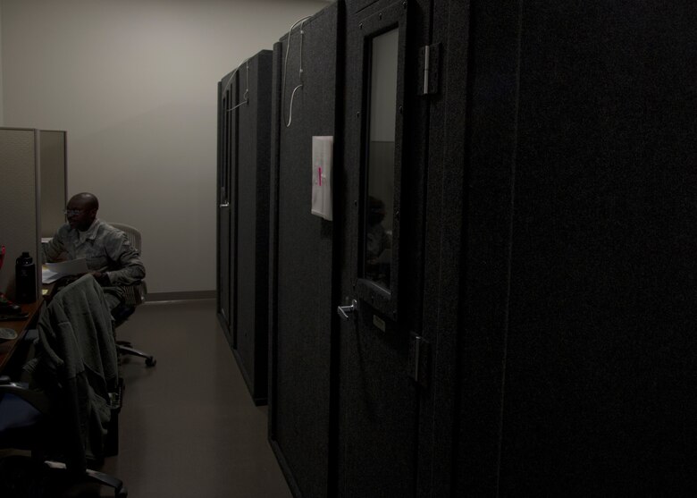 Patient Interview rooms at renovated 446th AMDS facility.