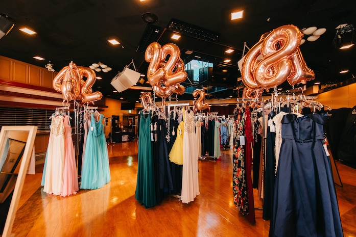USO Iwakuni supplies dresses to air station teens