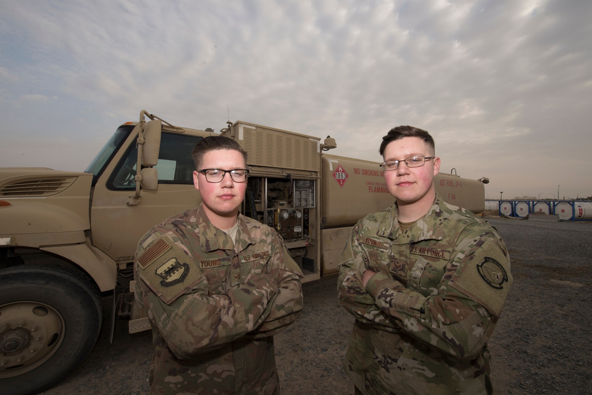 Twins unite for their first deployment