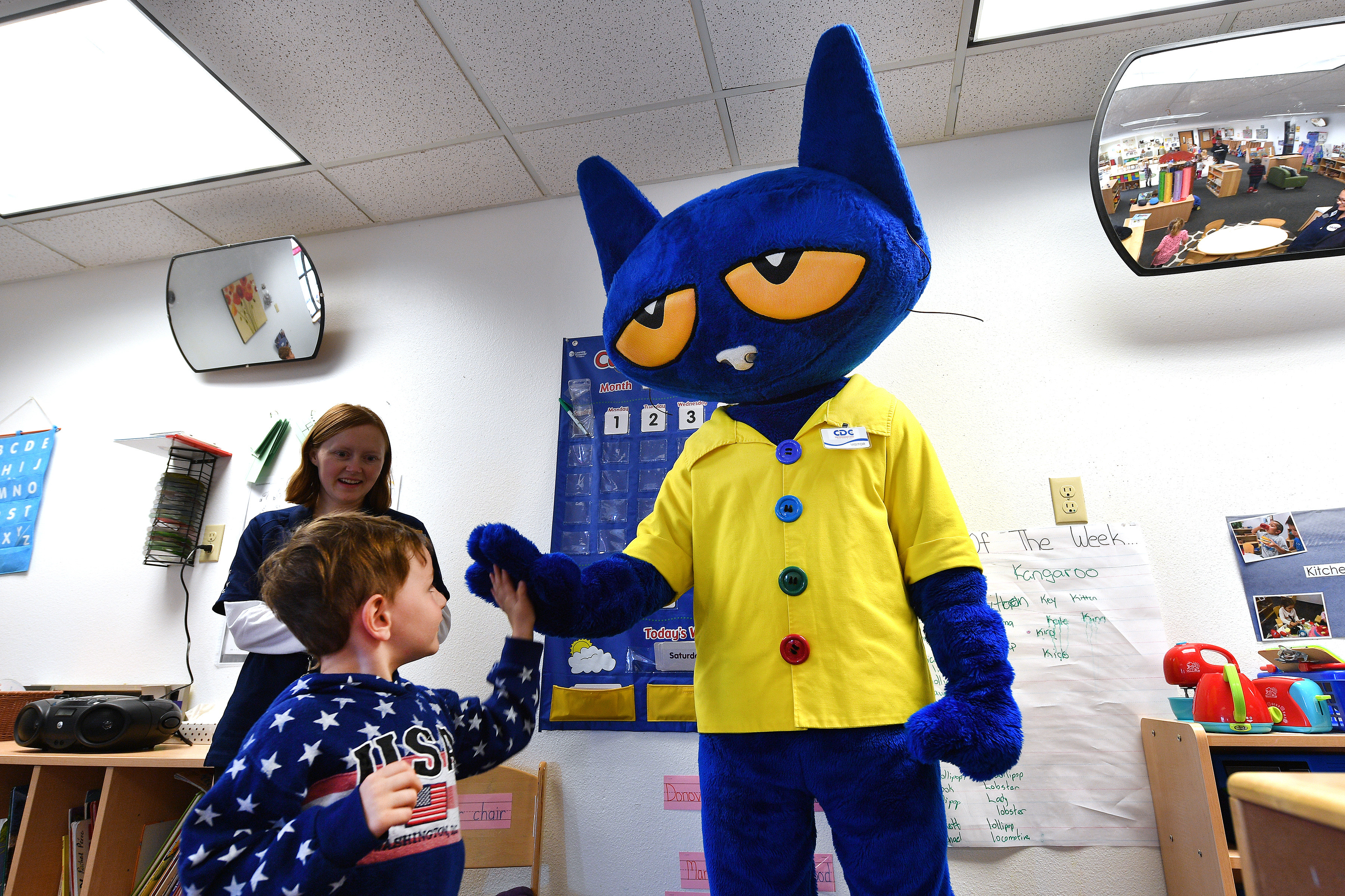 Pete The Cat Visits Child Development Center Schriever Air Force