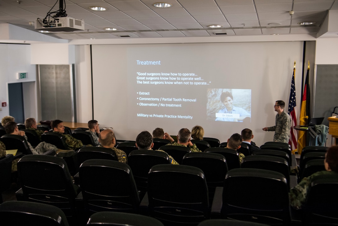 Military dental officers from NATO partners, allies, and partners for peace nations, attended a dental readiness workshop hosted by the USAFE-AFAFRICA Surgeon General March 25-29, 2019 at Ramstein Air Base, Germany.