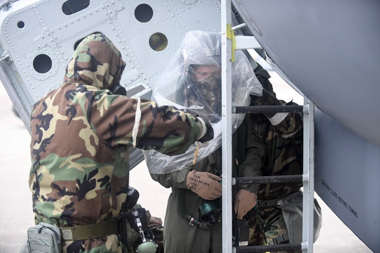ATSO exercises like this one ensure flying wings can successfully launch aircraft in potentially contaminated environments.