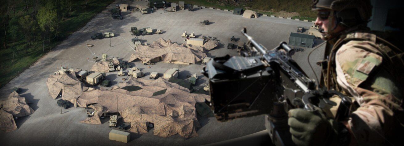 Live-fire and maneuver environments, air ranges, urban terrain and simulations touching all five domains, the electromagnetic spectrum and information environment, with user-defined complexity for training and developmental test bed events.