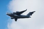 A C-17 Globemaster II aircraft assigned to the 167th Airlift Wing, West Virginia Air National guard, flies over Shepherdstown, W.Va., Nov. 11, 2018. The 167th Airlift Wing, West Virginia Air National Guard, is the 2018 Mobility Air Forces Aviation Energy and Innovation award winner for the C-17 mobility aircraft category. (U.S. Air National Guard photo by Senior Master Sgt. Emily beightol-Deyerle)