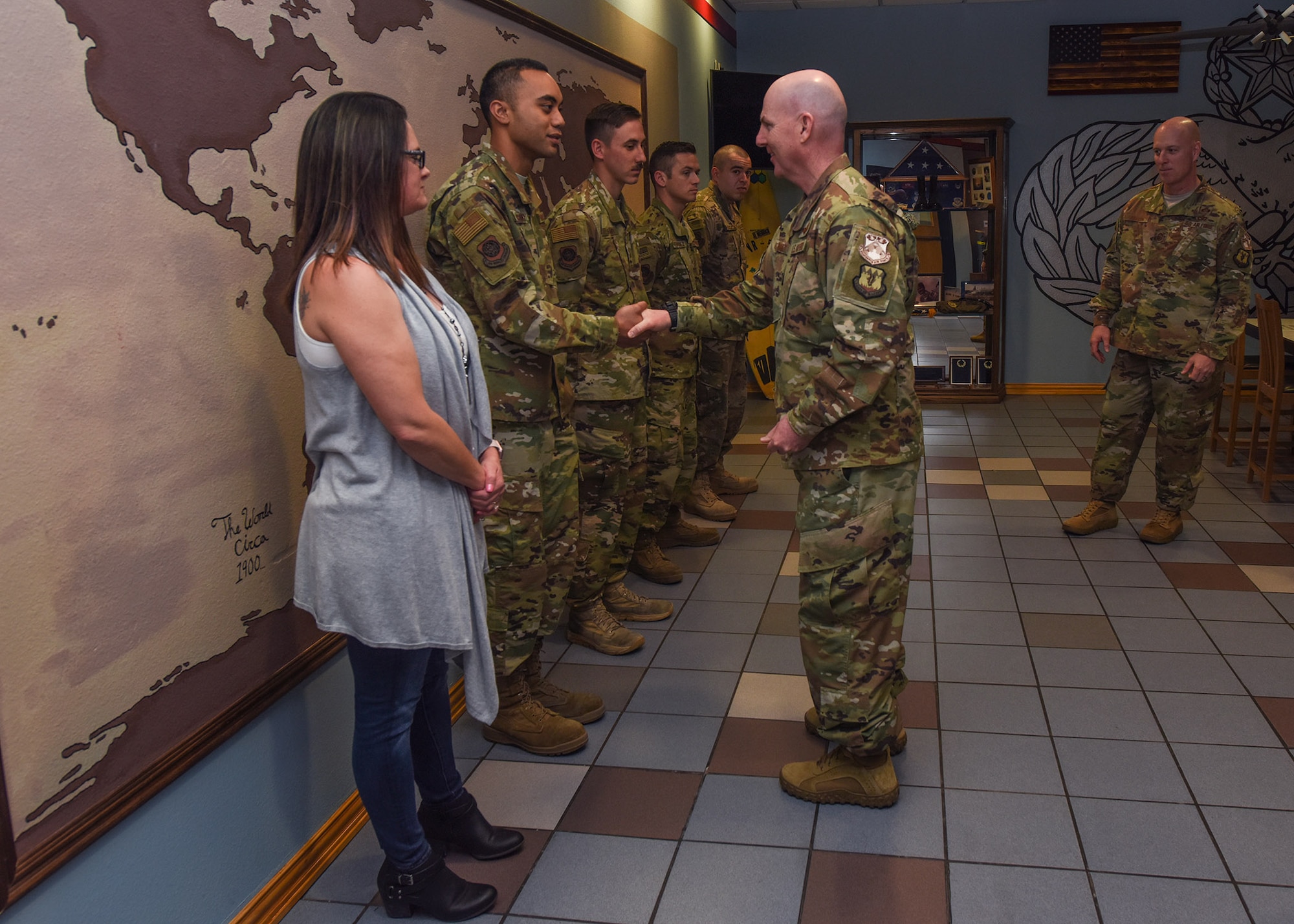 18th AF leadership visits Dyess