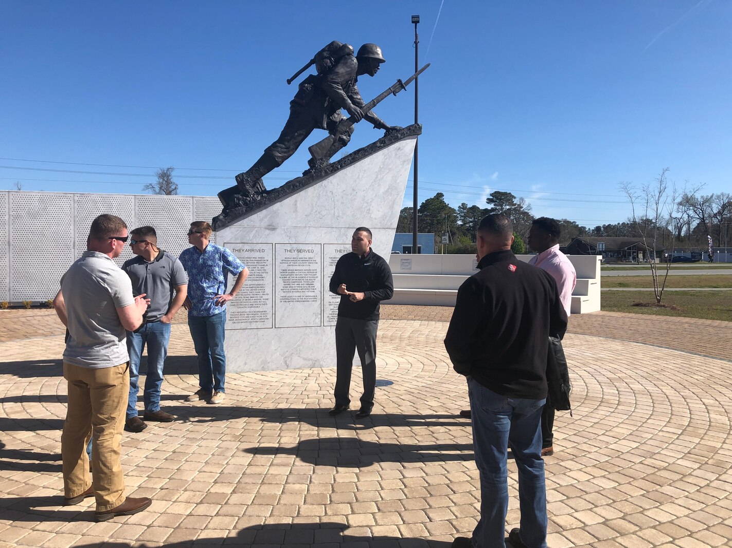 On March 29, 2019 Marines from Utilities Instruction Company (UIC) took some time away from training Marines and participated in a Sergeant led Professional Military Education (PME). The group spent the day at Camp Johnson and visited the Montford Point and Beirut Memorials.