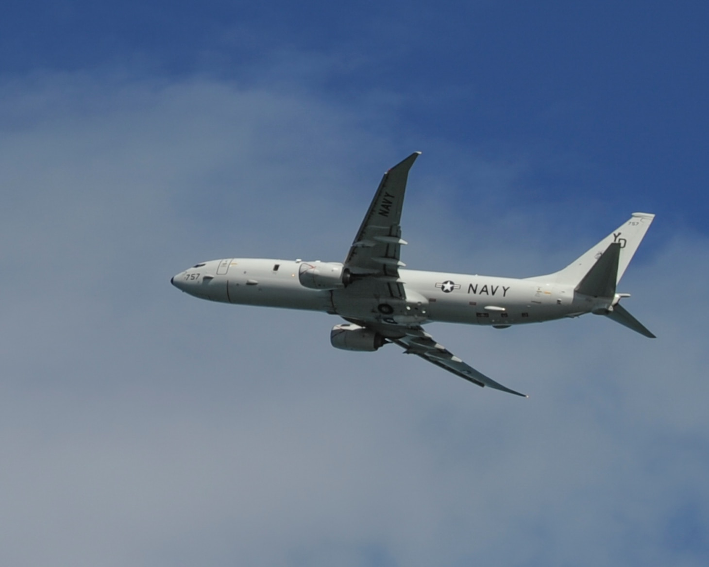 File photo of a U.S. Navy P-8A Poseidon aircraft.