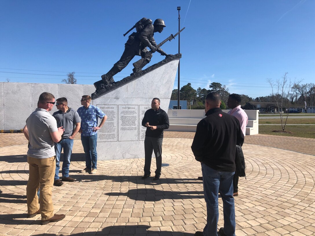 On March 29, 2019 Marines from Utilities Instruction Company (UIC) took some time away from training Marines and participated in a Sergeant led Professional Military Education (PME). The group spent the day at Camp Johnson and visited the Montford Point and Beirut Memorials.