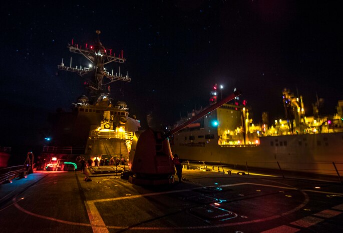 USS Porter in the North Sea