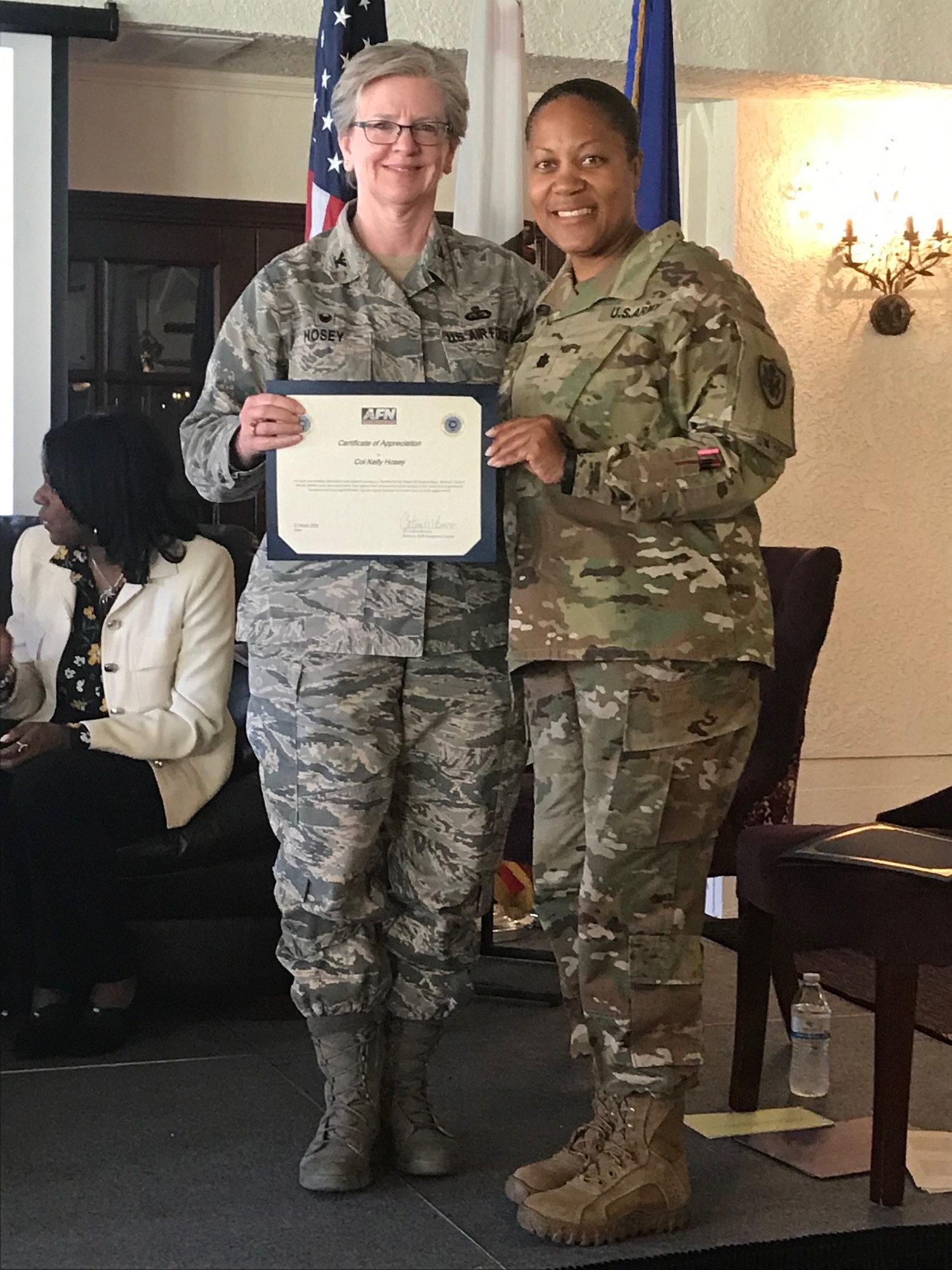 A diverse group of DoD employees and Inland Empire residents attended the 2019 Women’s History Month Lunch and Learn panel at March Air Reserve Base, Calif., March 27. The event was organized by the 452nd Air Mobility Wing Airman and Family Readiness Center, Defense Media Activity (DMA) Riverside and Congressman Mark Takano’s office.