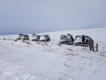 Colorado Army National Guard M973A1 Small Unit Support Vehicle crews search for stranded motorists in Colorado March 14, 2019, during Winter Storm Ulmer. Governor Jared Polis activated Colorado National Guard snow response teams to save lives and reduce suffering. The SUSV can traverse almost any terrain. (Photo courtesy Rattlesnake Fire Protection District)