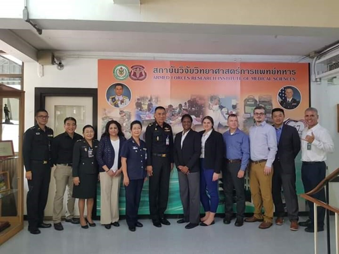 Synchronized Militaries of Association of South East Asian Nations Reporting Tools for Infectious and Environmental Surveillance, or SMARTIES, initiative team members conduct a planning conference at the Armed Forces Research Institute of Medical Sciences March 19 through 20, 2019.