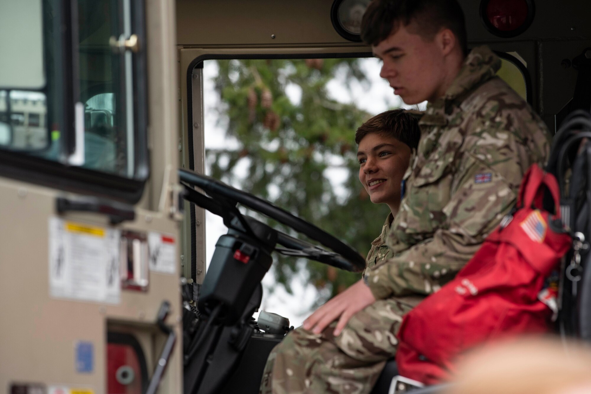 RAF cadets visit Spangdaglem Air Base