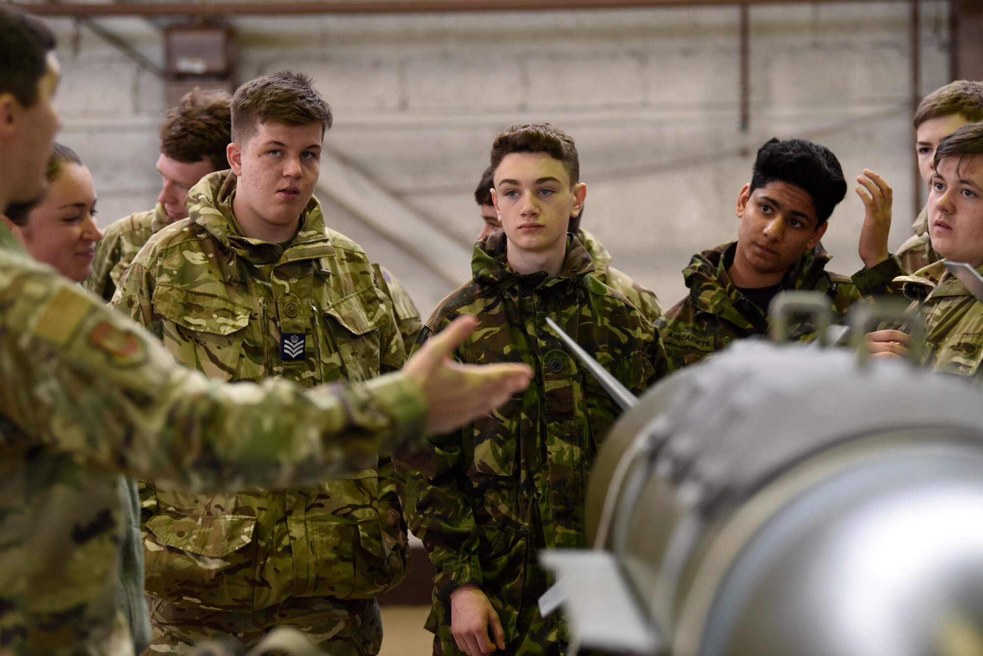 RAF cadets visit Spangdaglem Air Base
