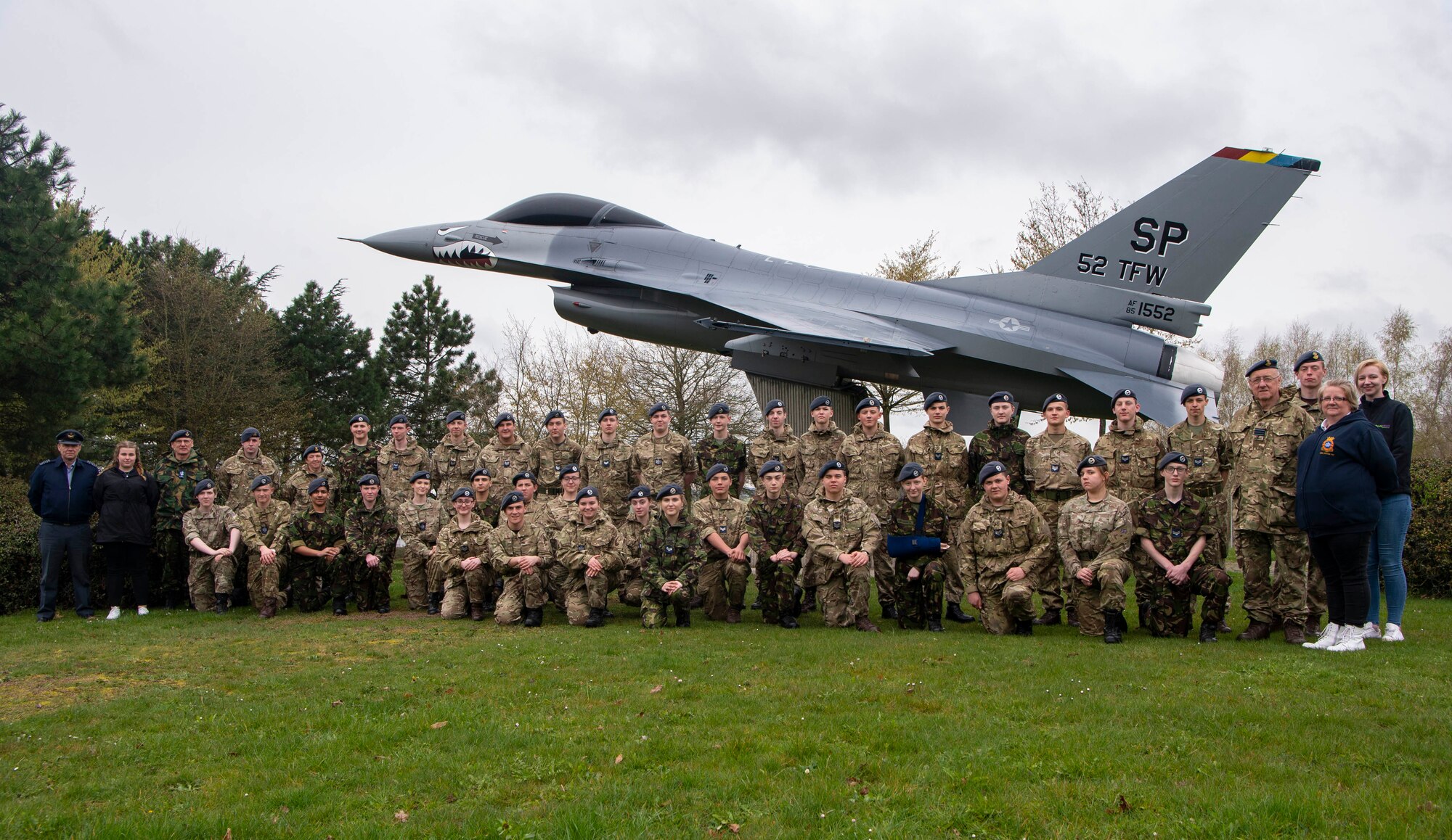RAF cadets visit Spangdaglem Air Base