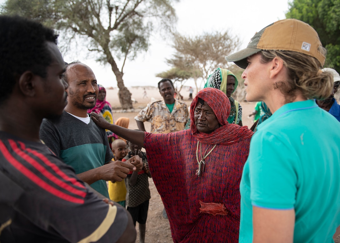 U.S. Army veterinarians visit remote Djibouti village to promote herd health