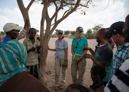 U.S. Army veterinarians visit remote Djibouti village to promote herd health