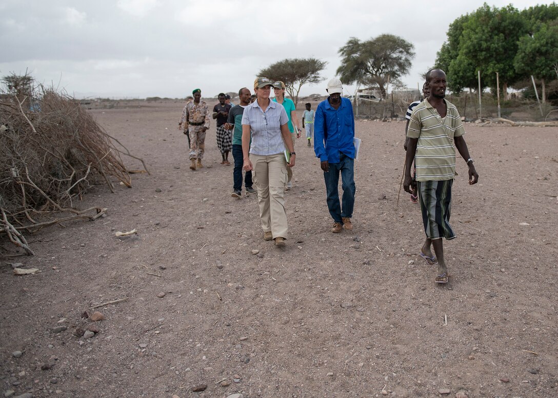 U.S. Army veterinarians visit remote Djibouti village to promote herd health