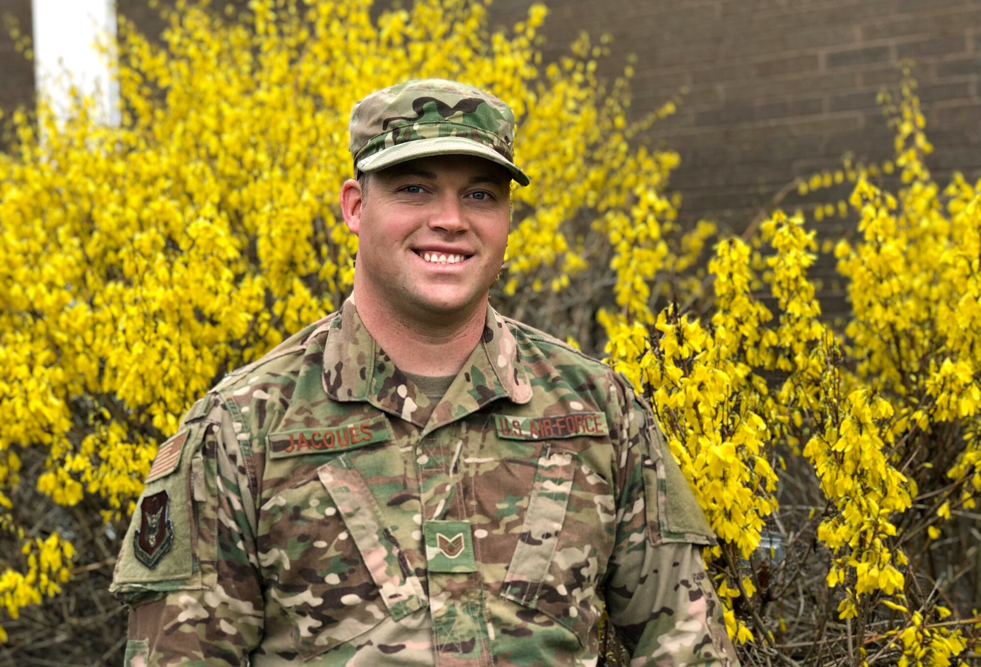 Staff Sgt. Jared Jacques, emergency management superintendent in the 419th Civil Engineer Squadron