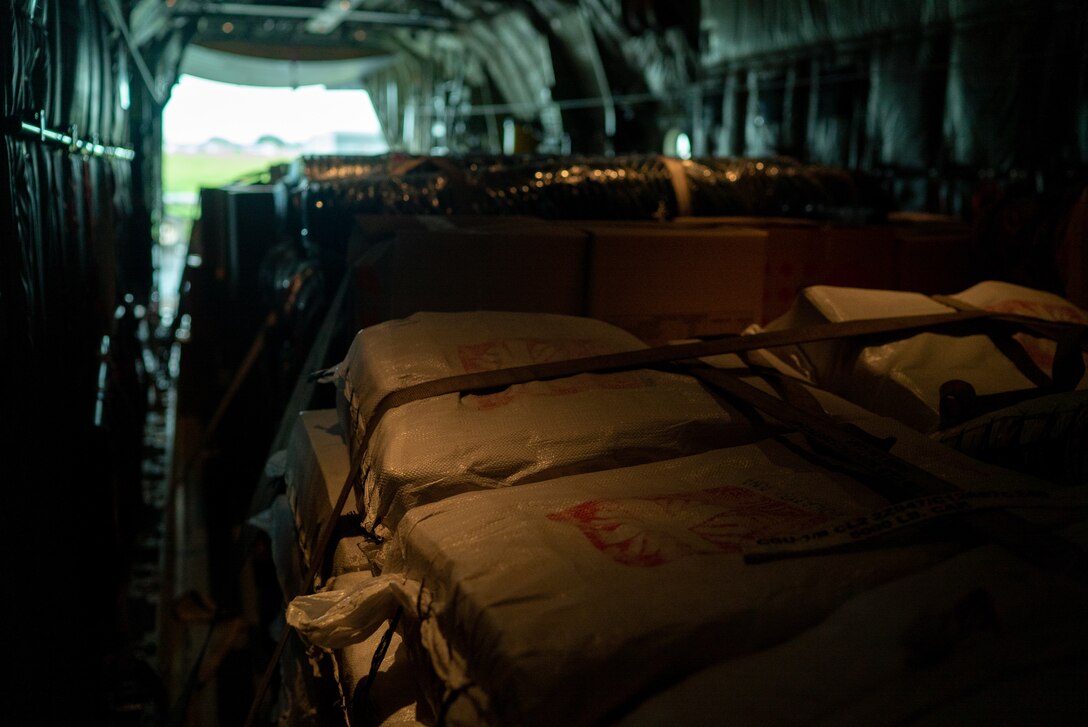 U.S. Military Delivers Humanitarian Relief Supplies In Mozambique