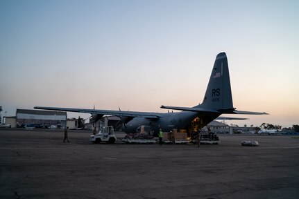 U.S. Military Delivers Humanitarian Relief Supplies In Mozambique