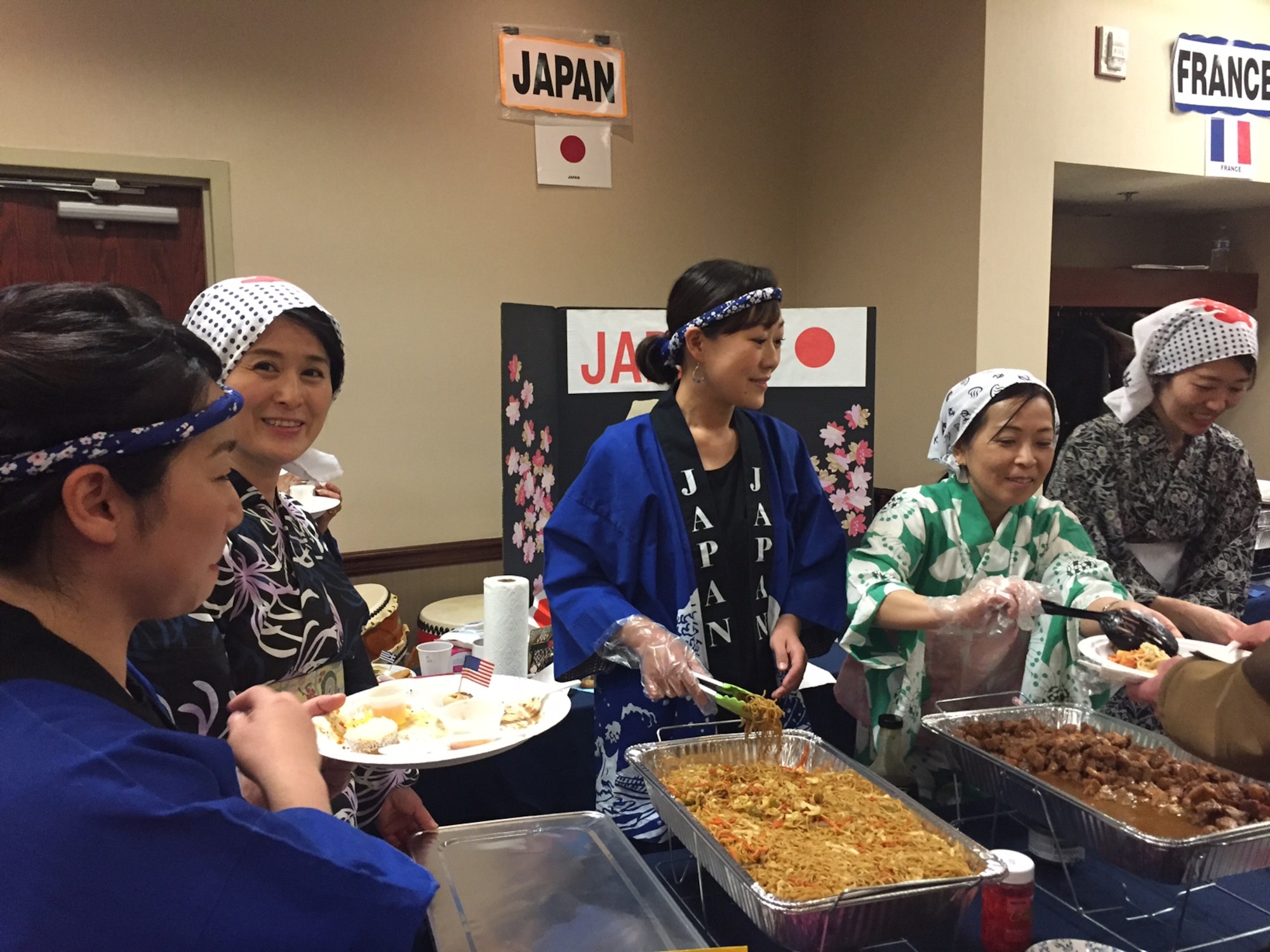 The cultures of many countries, including Japan, mingled at last year’s International Fair, organized by the International Spouses’ Group of Wright-Patterson Air Force Base, at the Holiday Inn in Fairborn. This year’s fair will return to the Holiday Inn April 16. (Skywrighter photo/Amy Rollins)