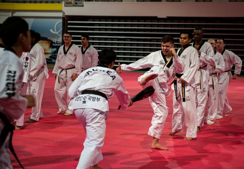 U S Rok Military Members Bond Through Martial Arts