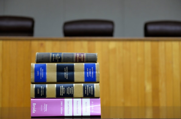 Administrative discharge boards are one tool the Air Force uses to maintain good order and discipline, and give Airmen a fair trial in cases of misconduct. (U.S. Air Force photo illustration by 1st Lt. Madeline Krpan)