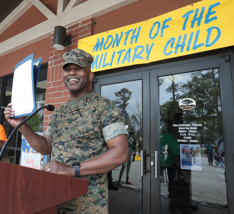 Marine Corps Logistics Base Albany celebrated our most prized little heroes during the annual Month of the Military Child proclamation and parade, April 12. (U.S. Marine Corps photo by Re-Essa Buckels)