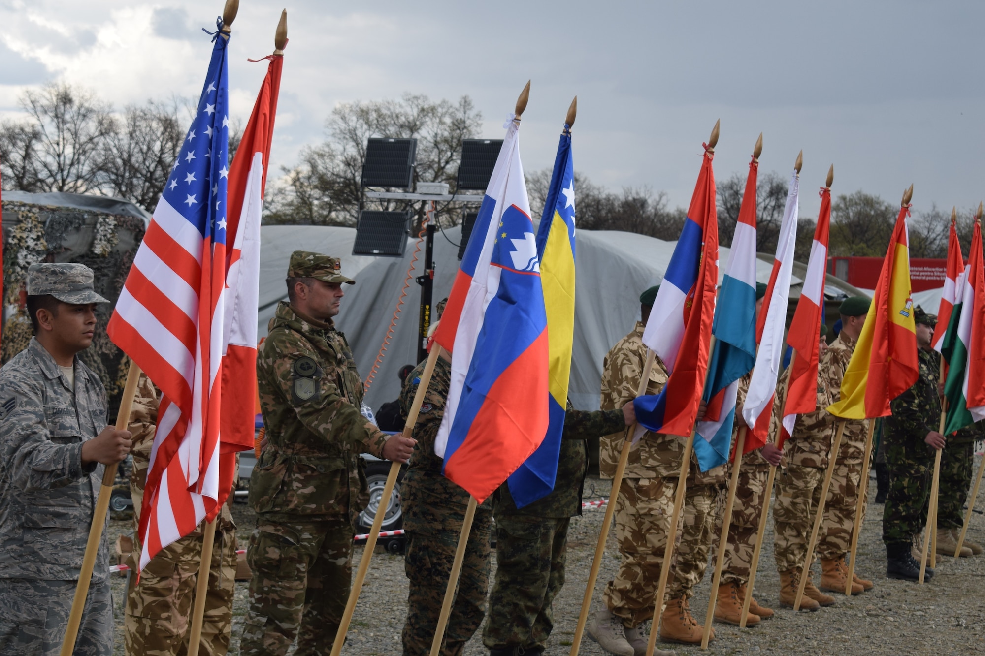 Vigorous Warrior 19 is NATO’s largest-ever military medical exercise, uniting more than 2,500 participants from 39 countries to exercise experimental doctrinal concepts and test their medical assets together in a dynamic, multinational environment. (U.S. Air Force photo by 1st Lt. Andrew Layton)