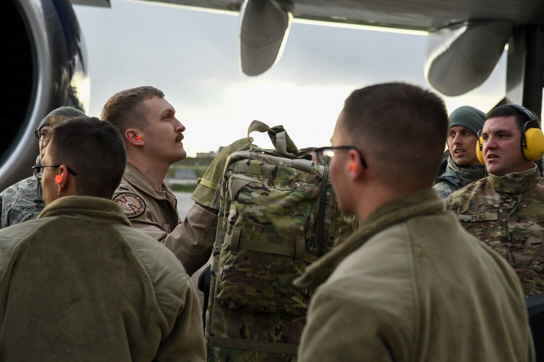 Airmen in the 388th and 419th Fighter Wings arrived at Al Dhafra Air Base in the United Arab Emirates this week to support the Air Force Central Command mission. (United States Air Force photo by R. Nial Bradshaw)