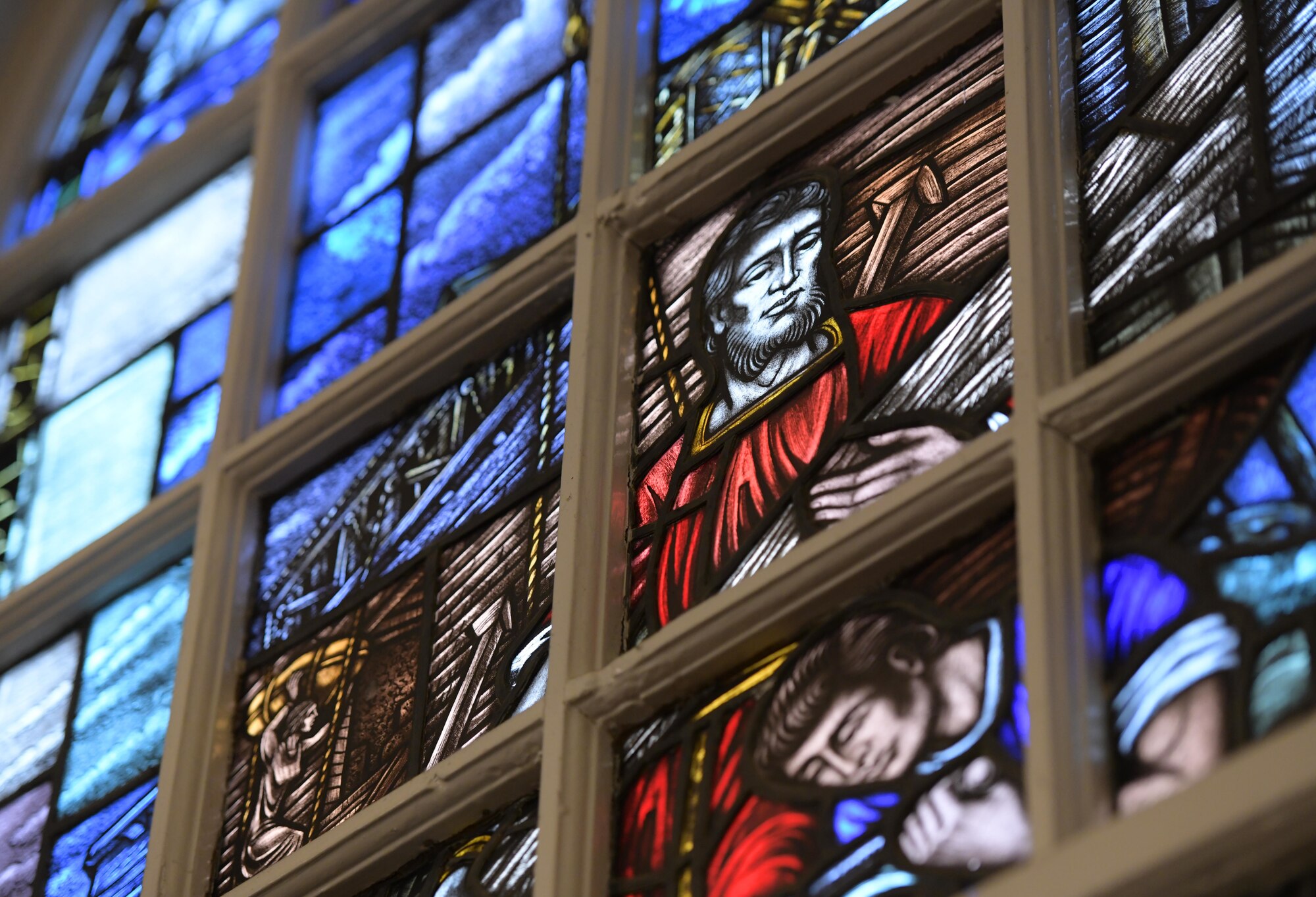 Stained glass at a church