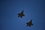 An image of two F-35A Lightning II's flying in the sky