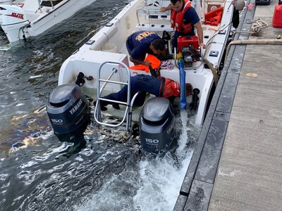 Coast Guard, Maui Fire Department Assist Vessel Taking on Water off Maui