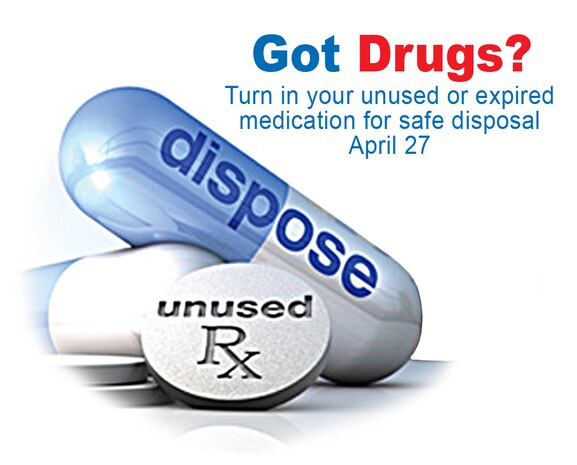 Members of JB Charleston can bring their unused or expired prescription pills for disposal to the Air Base BX or the Naval Weapons Station NEX on April 27, from 10 a.m. to 2 p.m. Event coordinators say they cannot accept liquids, needles/sharps, but they will accept pills and patches. The service is free and anonymous, no questions asked.
