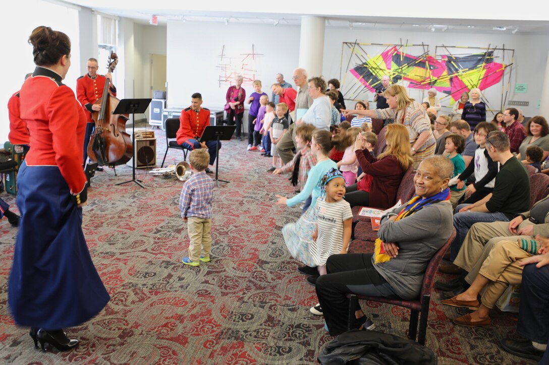 On April 7, 2019, kids of all ages were swinging in their seats as "The President's Own" United States Marine Band demonstrated the incredible sound of big band music!