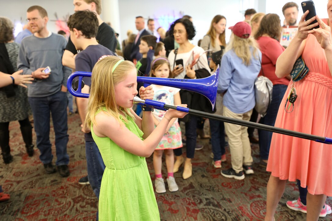 On April 7, 2019, kids of all ages were swinging in their seats as "The President's Own" United States Marine Band demonstrated the incredible sound of big band music!