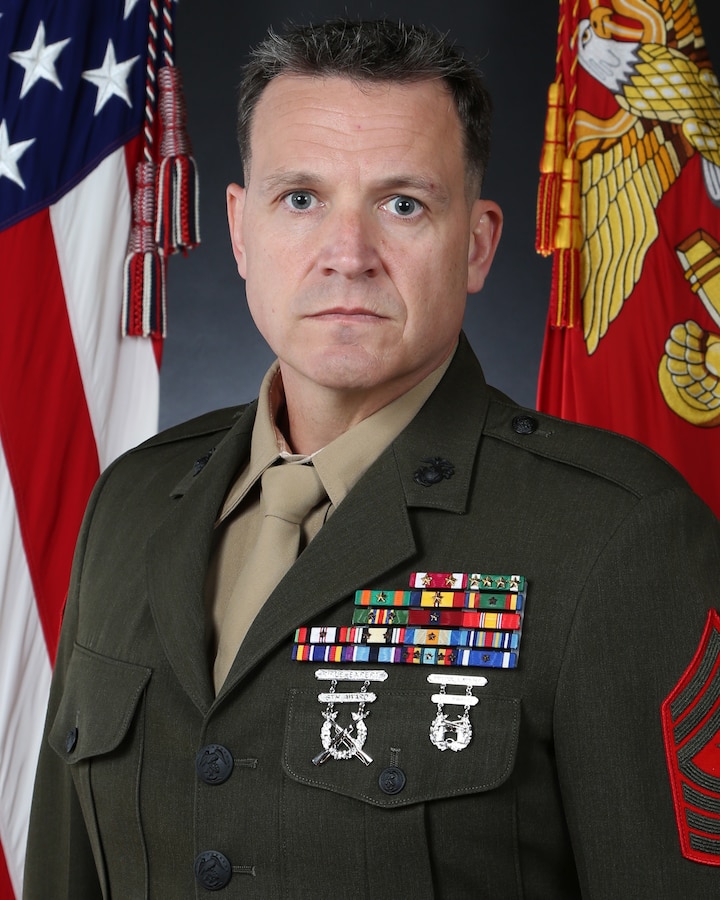 Sergeant Major Jordan L. Freeland, 2D Light Armored Reconnaissance Battalion sergeant major