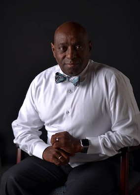 Oren Gilbert, 45th Space Wing contract specialist and Victim's Advocate, poses for a photo on April 9, 2019, at Patrick Air Force Base, Fla. Gilbert has been a Victim's Advocate for two years and says one of the most rewarding aspects of the job is helping sexual assault survivors and their families reclaim their lives. (U.S. Air Force photo by Airman 1st Class Zoe Thacker)