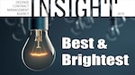 Light bulb graphic with Best and Brightest text.
