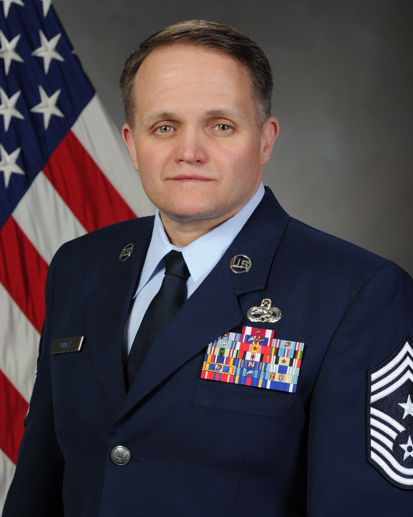 Chief Master Sgt. Paul Strazz, 419th Fighter Wing command chief