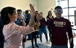 Students from Schenectady County Schools spent the day at Stratton ANGB learning about destructive decisions on April 16, 2019.